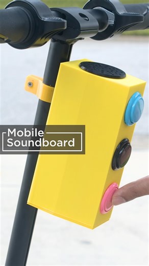 Portable soundboard for any bike or scooter! Arcade buttons playback and mix audio files, so you can honk your horn while playing an engine sound effect! learn.adafruit.com/soundboard-speaker-for-bikes-scooters https://youtu.be/K5RtX5pPXEo #Adafruit #3DPrinting | Adafruit Industries