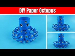 How to Make Paper Octopus | Origami Jumping Paper Octopus | Easy Paper Crafts