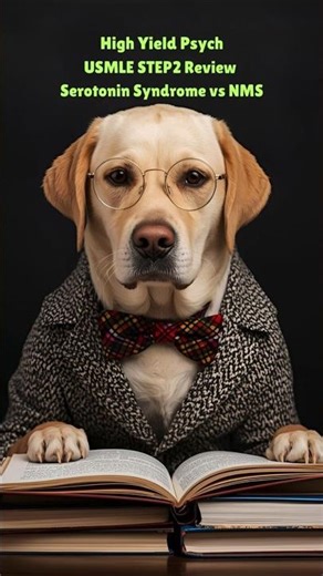 High Yield Psych USMLE STEP2 Review Serotonin Syndrome vs NMS #psychiatry #education #usmle #prite