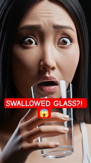 Swallowed Glass?! 😳 What Happens Inside Your Body #shorts