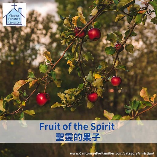 Fruit of the Spirit 聖靈的果子 printable - Cantonese For Families