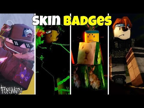 Using Every New Badge/Achievement Exclusive Skin in Forsaken! | Forsaken - Roblox