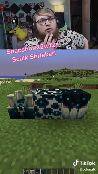 Exploring Minecraft Snapshot 22w12a: Sculk Shrieker