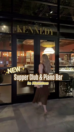 67K views · 397 reactions | NEW SUPPER CLUB & PIANO BAR ✨Just in time to start celebrating the holiday season in style, #Houston welcomes The Kennedy, a new posh piano bar and restaurant, featuring a moody and sophisticated space paired with refined, classic cuisine and elevated cocktails 3210 West Dallas Street @TheHangryHoustonian #ExploreHOU | Visit Houston | Facebook