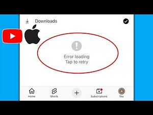 Fix YouTube Error loading Tap to retry Problem On iPhone || iPhone YouTube Not Working Problem Solve