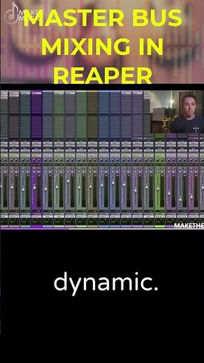 MASTER BUS PROCESSING IN REAPER #mastering #mixing #reaper