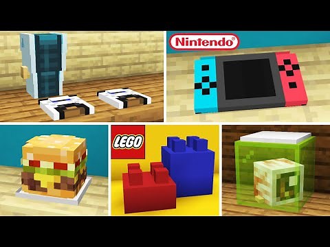 18 MORE Custom Heads design & decorations in Minecraft Java w/The PandaBear!