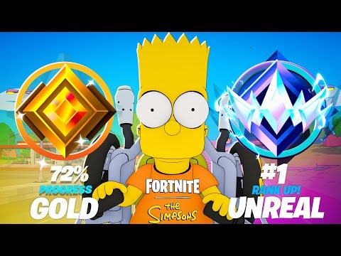 Gold To Unreal WORLD RECORD Speedrun (Fortnite Simpsons)