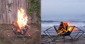 This Portable Steel DIY Fire Pit Is Ready to Travel To The Next Party