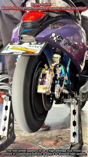 Brake Point! 💥 Watch this high-performance scooter setup in action!