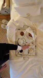 The cosiest way to begin the first weekend of the year: breakfast in bed with freshly baked pastries. ☕🥐 #BreakfastInBed #NewYear #LuxuryHotels | The Ritz London