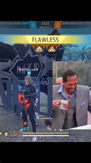 "Me vs Whole Enemy Squad Free Fire Meme Short" 🤣 #comedy