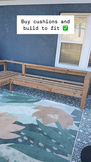 One nap. One free plan. One beautiful outdoor sectional—yes, it really can be that simple. I LOVE seeing your builds come to life! Send in a photo if you’ve built it! ☀️ FREE PLANS https://www.ana-white.com/woodworking-projects/one-arm-2x4-outdoor-sofa-sectional-piece #AnaWhite #AnaWhite_Outdoor #AnaWhite_FreePlans #DIY #DIYProject #HomeDIY #DIYFurniture #Woodworking and #DIYBuild to connect with the maker community For more specific tags go with #OutdoorSectional #DIYOutdoorFurniture #OutdoorSe