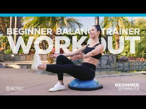 15 Minute BOSU Balance Trainer Workout (Beginner Friendly)