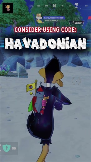 Fortnite x Looney Tunes, Daffy wearing Heelys!?