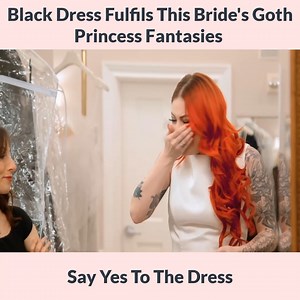 1.8M views · 42K reactions | Bride Alex is having a 60s-themed wedding but would like to try a black dress, but she didn't expect to feel like the goth princess she's always wanted to be! | Say Yes To The Dress- Fan | Facebook