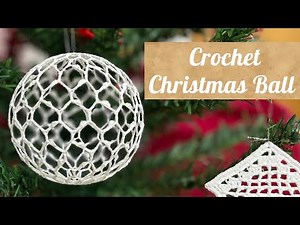 Amazing 💖 Crochet CHRISTMAS BALL | Easy Lace Ornament | Crochet tutorial for beginners