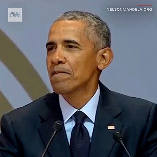 222K views · 2.9K shares | "Madiba reminds us that no one is born hating another person because the color of his skin or his background or his religion. People must learn to hate. And if they can learn to hate, they can be taught to love. For love comes more naturally to the human heart." Former President Barack Obama wraps up speech at event in South Africa honoring Nelson Mandela https://cnn.it/2NltQvW | CNN International | Facebook