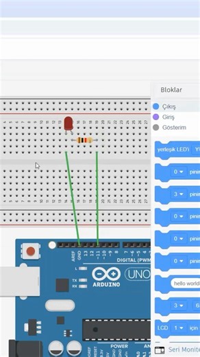 10 saniyede Arduino Led Devresi