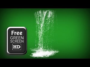 Waterfall green screen video animation | Green screen waterfall | water splash green screen video