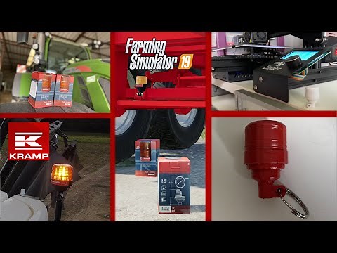 GYROPHARE À LED KRAMP - RÉEL - FS19 - IMPRESSION 3D ! + CONCOURS POUR GAGNER UN GYROPHARE KRAMP !