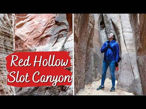 Exploring the RED HOLLOW Slot Canyon in Southern Utah -- Utah Vlog