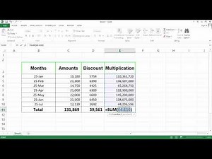 Excel Multiplication Tutorial How to Multiply Values Using Formulas