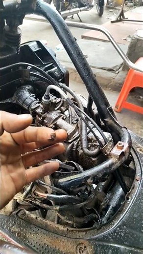 Engine oil dust carbon cleaning process in 2 minutes #automobile #customgears