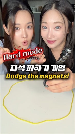 Magnet Dodge Game Hard Mode! Got my revenge on my sister for cheating LOL🔥