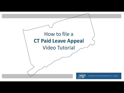 How to File a CT Paid Leave Appeal Video Tutorial - No Audio Only Subtitles