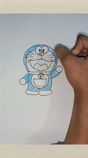Easy Doraemon drawing//Easy anime drawing idea's//How to draw Doraemon// #doraemon #drawing