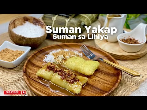 Suman Yakap | Suman sa Lihiya with Coconut Sauce