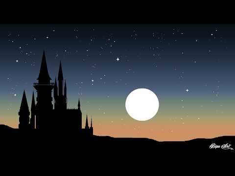 Draw in Ms Paint | Ms Paint Drawing | paint in computer | scenery drawing | How to draw Castle 🏰