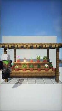 Build a Cute Flower Stand in Minecraft 🌸