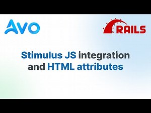 Stimulus JS and HTML attributes - Avo Admin for Rails