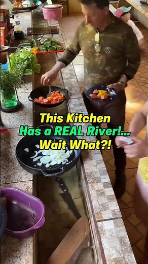 This Kitchen Has a REAL River… Wait What?!