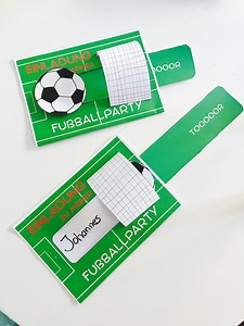 Fußball Einladungskarte Vorlage PDF zum Ausdrucken, Fußballparty bzw. Fußball Kindergeburtstag Karte basteln - Etsy.de