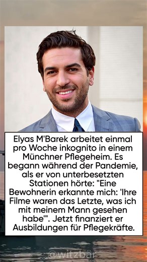 Elyas M'Bareks zweites Leben: "Warum ich als Pfleger arbeite"