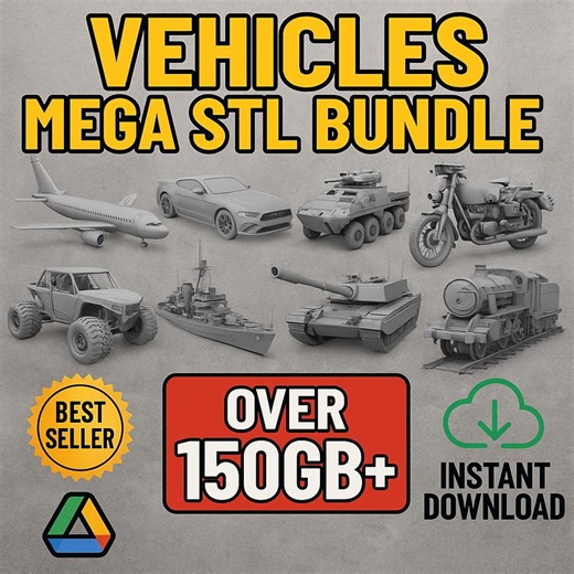 Vehicles Mega STL Bundle • 3D Print Models (instant Download) - Etsy UK
