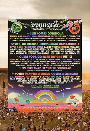 Bonnaroo Music Festival Tickets Now Available