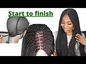 Wow! The Easiest And Tiny Knotless Braids Wig Tutorial / Beginners Friendly