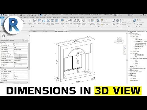 Adding Dimensions to a 3D View in Revit | Revit Tips and Tricks
