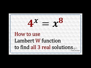 How to use the Lambert W function to find the real solutions