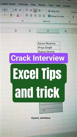 Excel tips and tricks video crack your interview fast