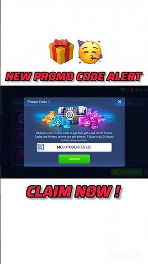 NEW MECH ARENA PROMO CODE 2026 🎁😍 | MECH ARENA NEW CODE #mecharena #promocode #promocodes #shorts