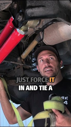Control Arm Install Ratchet Strap Method - Core4x4