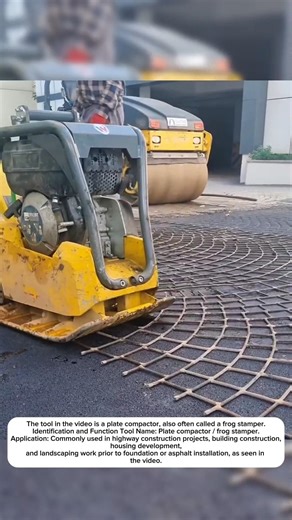 plate compactor or often also called a frog stamper#shortvideos #machinetechnology