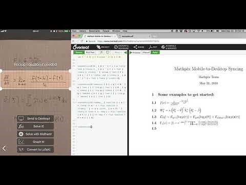 Use Mathpix to Render LaTeX from Screenshots on Your Desktop and Handwritten Math From Your Notes