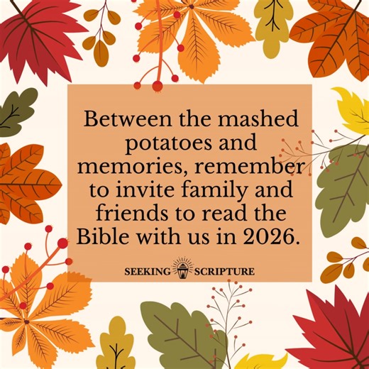📖Invite your loved ones to Read the whole Bible with us in 2026! Join our daily discussion group of over 35,000 people who read from Genesis to Revelation each year. ✅This study is entirely free, no strings attached. Our group is made up of men and women from all walks of the faith with the singular goal of helping you read the whole Bible for yourself. ￼Thousands of brothers and sisters are already waiting to join us in the next round of reading through the entire Bible! ➡️Request to join here