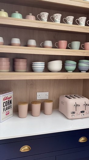 The electrician wasn’t convinced... #openplankitchen #bluekitchen #homerenovation